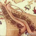 фото Мехенди на лодыжке от 13.07.2018 №208 - Mehendi on the ankle - tatufoto.com