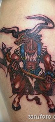 фото тату Минотавр от 19.07.2018 №010 — Minotaur tattoo — tatufoto.com