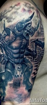 фото тату Минотавр от 19.07.2018 №022 — Minotaur tattoo — tatufoto.com