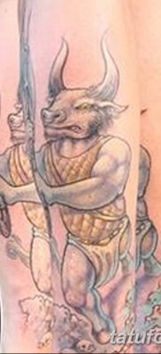 фото тату Минотавр от 19.07.2018 №024 — Minotaur tattoo — tatufoto.com