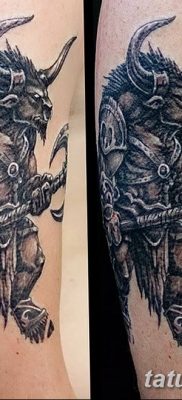 фото тату Минотавр от 19.07.2018 №027 — Minotaur tattoo — tatufoto.com