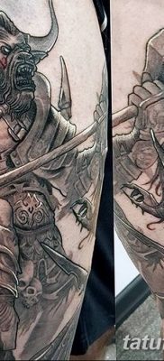 фото тату Минотавр от 19.07.2018 №035 — Minotaur tattoo — tatufoto.com