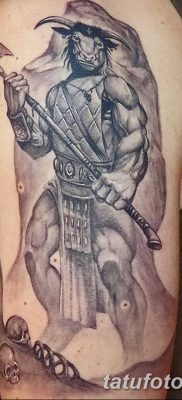 фото тату Минотавр от 19.07.2018 №043 — Minotaur tattoo — tatufoto.com