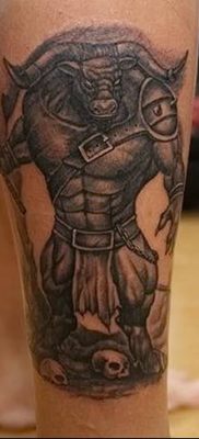 фото тату Минотавр от 19.07.2018 №055 — Minotaur tattoo — tatufoto.com
