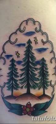фото тату сосна от 31.07.2018 №101 — tattoo pine — tatufoto.com