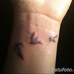 Фото тату птицы на запястье 17.08.2018 №166 - tattoo of a bird on the wrist - tatufoto.com