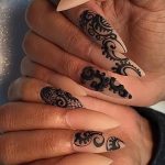 Фото Мехенди на ногтях от 04.08.2018 №036 - Mehendi on the nails - tatufoto.com