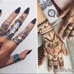 Фото Мехенди на ногтях от 04.08.2018 №040 - Mehendi on the nails - tatufoto.com