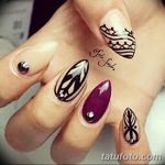 Фото Мехенди на ногтях от 04.08.2018 №117 - Mehendi on the nails - tatufoto.com