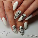 Фото Мехенди на ногтях от 04.08.2018 №121 - Mehendi on the nails - tatufoto.com