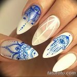 Фото Мехенди на ногтях от 04.08.2018 №127 - Mehendi on the nails - tatufoto.com