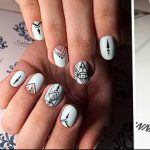 Фото Мехенди на ногтях от 04.08.2018 №132 - Mehendi on the nails - tatufoto.com