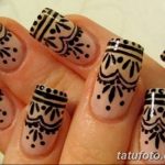 Фото Мехенди на ногтях от 04.08.2018 №135 - Mehendi on the nails - tatufoto.com