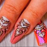 Фото Мехенди на ногтях от 04.08.2018 №141 - Mehendi on the nails - tatufoto.com