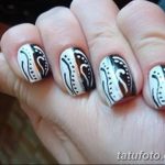 Фото Мехенди на ногтях от 04.08.2018 №181 - Mehendi on the nails - tatufoto.com