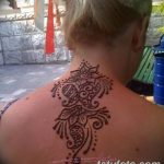 Фото Мехенди на шее от 02.08.2018 №147 - Mehendi on the neck - tatufoto.com