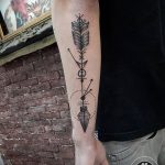 geometric hand tattoo designs Best of Arrow tattoo by john vogdo