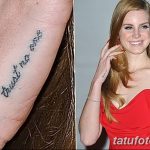 Фото Тату Ланы Дель Рей от 02.08.2018 №006 - Tattoo of Lana Del Rey - tatufoto.com