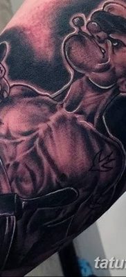 Фото рисунок Тату моряк Папай от 10.08.2018 №040 — Tattoos sailor Papay — tatufoto.com