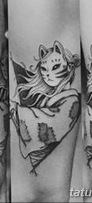 Фото рисунок тату Кицунэ от 10.08.2018 №003 — drawing of tattoo Kitsune — tatufoto.com