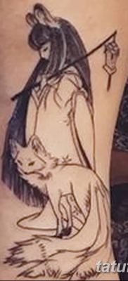 Фото рисунок тату Кицунэ от 10.08.2018 №027 — drawing of tattoo Kitsune — tatufoto.com