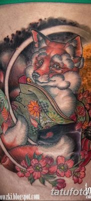 Фото рисунок тату Кицунэ от 10.08.2018 №143 — drawing of tattoo Kitsune — tatufoto.com