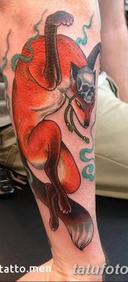 Kitsune Fire Tattoo to Pin on Pinterest