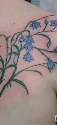 Фото рисунок тату цветок колокольчик от 10.08.2018 №002 — flower bell tatto — tatufoto.com