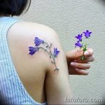 Фото рисунок тату цветок колокольчик от 10.08.2018 №004 - flower bell tatto - tatufoto.com
