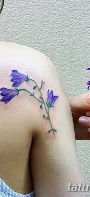 Фото рисунок тату цветок колокольчик от 10.08.2018 №004 — flower bell tatto — tatufoto.com
