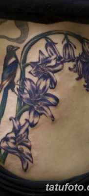 Фото рисунок тату цветок колокольчик от 10.08.2018 №010 — flower bell tatto — tatufoto.com