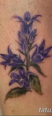 Фото рисунок тату цветок колокольчик от 10.08.2018 №011 — flower bell tatto — tatufoto.com