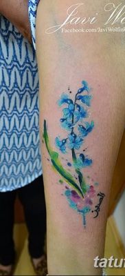 Фото рисунок тату цветок колокольчик от 10.08.2018 №019 — flower bell tatto — tatufoto.com