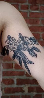 Фото рисунок тату цветок колокольчик от 10.08.2018 №023 — flower bell tatto — tatufoto.com