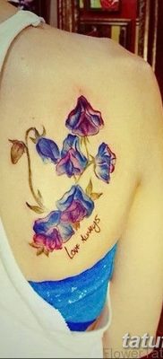 Фото рисунок тату цветок колокольчик от 10.08.2018 №025 — flower bell tatto — tatufoto.com