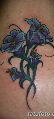 Фото рисунок тату цветок колокольчик от 10.08.2018 №033 — flower bell tatto — tatufoto.com