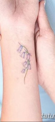 Фото рисунок тату цветок колокольчик от 10.08.2018 №040 — flower bell tatto — tatufoto.com