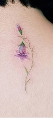 Фото рисунок тату цветок колокольчик от 10.08.2018 №043 — flower bell tatto — tatufoto.com