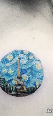 Фото тату Эйфелева башня 22.08.2018 №044 — tattoo The Eiffel Tower — tatufoto.com