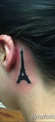 Фото тату Эйфелева башня 22.08.2018 №048 — tattoo The Eiffel Tower — tatufoto.com