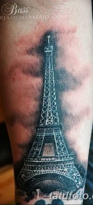 Фото тату Эйфелева башня 22.08.2018 №049 — tattoo The Eiffel Tower — tatufoto.com