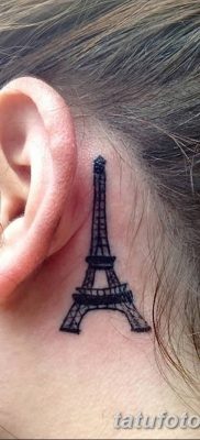 Фото тату Эйфелева башня 22.08.2018 №051 — tattoo The Eiffel Tower — tatufoto.com