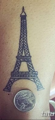 Фото тату Эйфелева башня 22.08.2018 №052 — tattoo The Eiffel Tower — tatufoto.com