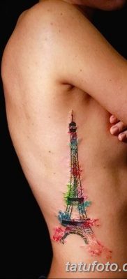 Фото тату Эйфелева башня 22.08.2018 №054 — tattoo The Eiffel Tower — tatufoto.com