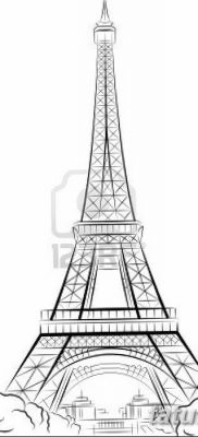 Cartoon Eiffel Tower Draw Cartoon Eiffel Tower Paris Cartoon | T