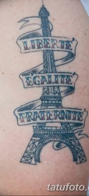 Фото тату Эйфелева башня 22.08.2018 №057 — tattoo The Eiffel Tower — tatufoto.com