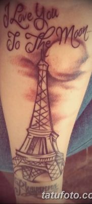 Фото тату Эйфелева башня 22.08.2018 №061 — tattoo The Eiffel Tower — tatufoto.com