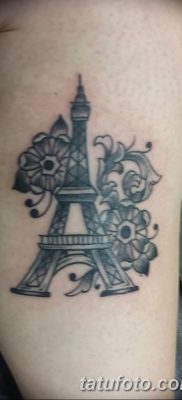 Фото тату Эйфелева башня 22.08.2018 №063 — tattoo The Eiffel Tower — tatufoto.com