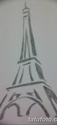 Фото тату Эйфелева башня 22.08.2018 №066 — tattoo The Eiffel Tower — tatufoto.com