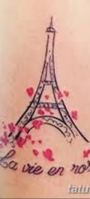 Фото тату Эйфелева башня 22.08.2018 №069 — tattoo The Eiffel Tower — tatufoto.com